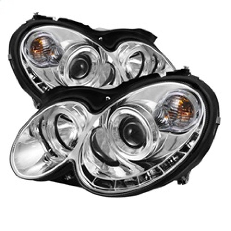 SPYDER 5038029 fits Mercedes Benz CLK Projector Halogen Model LED Halo DRL