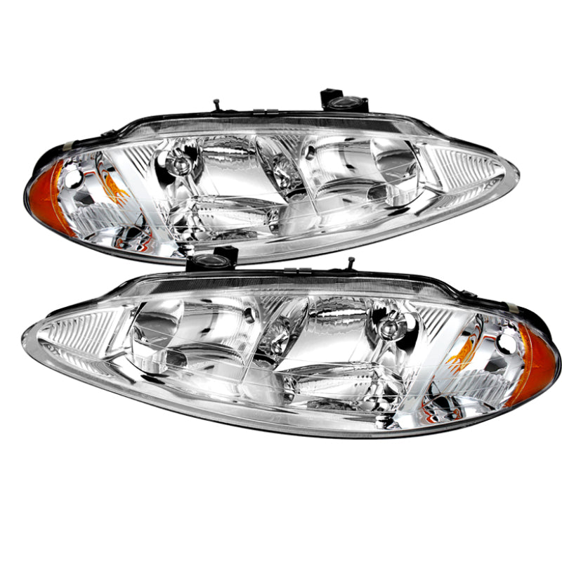 9025358 Xtune fits Dodge 98-04 Intrepid Crystal Headlights Chrome HD-JH-DIN98-