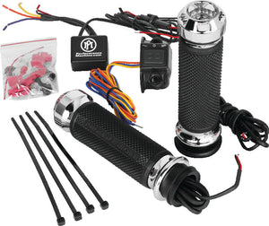 Performance Machine 0063-2093-CH FLHX TBW Apex Heated Grips - Chrome