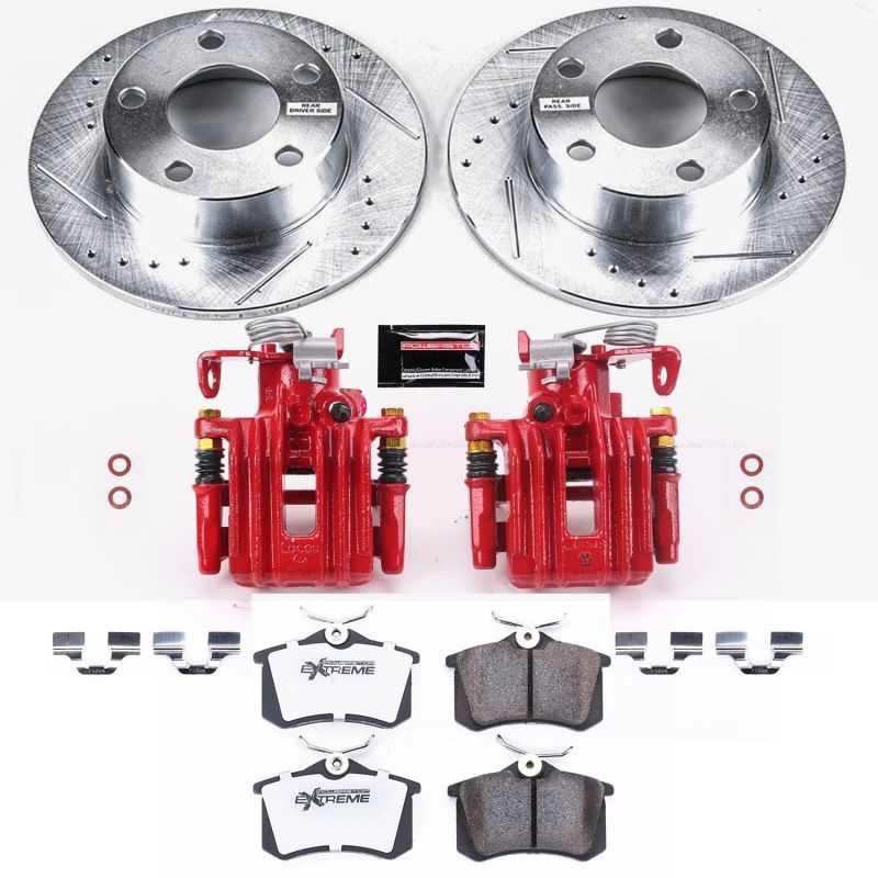 PowerStop fits Audi A6 Quattro Rear Z26 Street Warrior Brake Kit w/Calipers