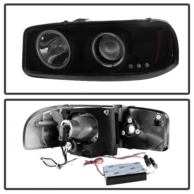 Spyder 5078704 fits GMC 99-06 Sierra 1500/2500 Projector Headlights CCFL Halo L