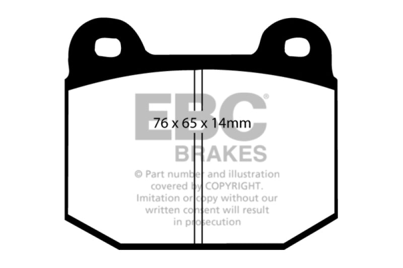 EBC DP21537 fits Infiniti 03-04 G35 3.5 (Manual) (Brembo) Greenstuff Rear Brake Pads