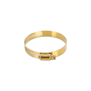 Mishimoto MMCLAMP-WG-64HTGD High-Torque Worm Gear Clamp1.57in.-2.52in. (40mm-64mm) - Pack of 10 - Gold