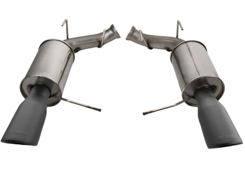 Roush 421145-BLK 11-14 fits Mustang V6 Black Tip Axle Back Exhaust