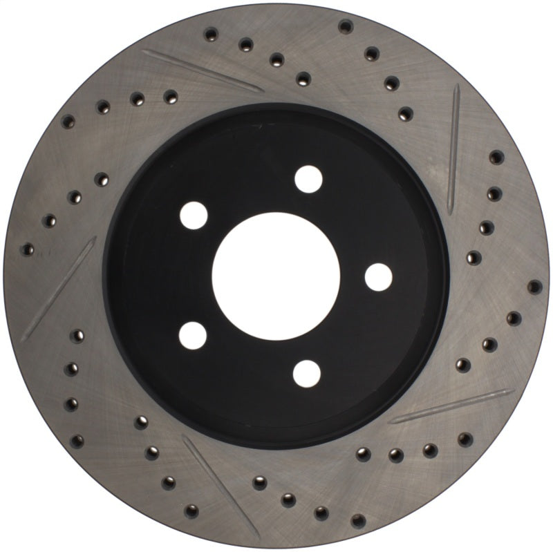 Stoptech 127.61086R 05-10 Ford Mustang GT Front Right Slotted & Drilled Rotor