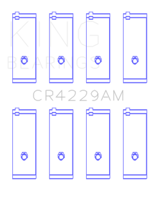 King CR4229AM fits Toyota 1E/2E (1.3L) (Size STD) Performance Rod Bearing Set