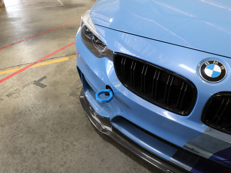 AFE 450-502001-L Control Front Tow Hook Blue fits BMW F-Chassis 2/3/4/M