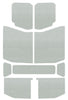 DEI  50170 fits Jeep 18-23 Wrangler JL 4-Door Boom Mat Headliner - 9 Piece - Whi