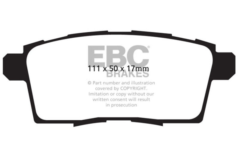 EBC DP21795 fits Ford 06-08 Edge 3.5 2WD Greenstuff Rear Brake Pads