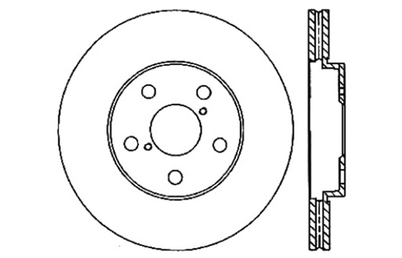 Stoptech 128.44140L Drilled Sport Brake Rotor