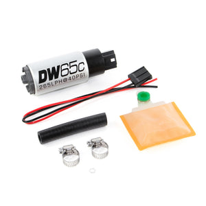 DeatschWerks 9-651-1000 265 LPH DW65C Series Compact Fuel Pump w/o Mounting Cli