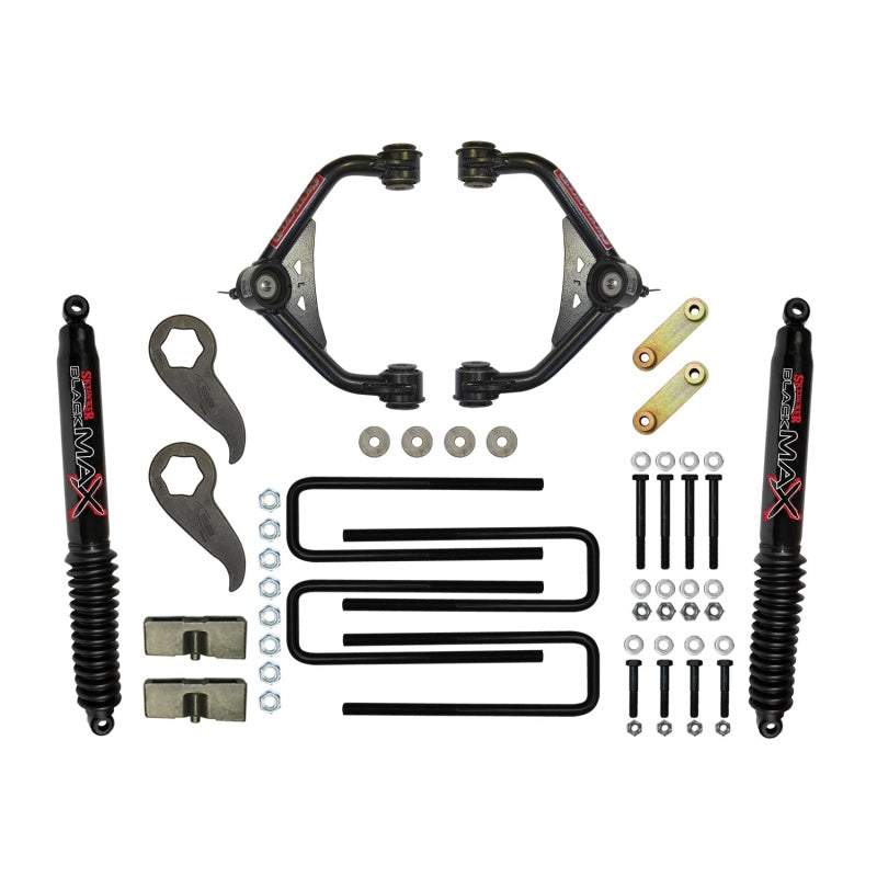 Skyjacker C11350PB 2019 GM 2500HD/3500HD 2WD/4WD 3-3.5in UCA Lift Kit w/Rear Black Max B8500 Shocks