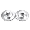 PowerStop fits Ford 93-97 Probe Front Evolution Drilled & Slotted Rotors - Pair