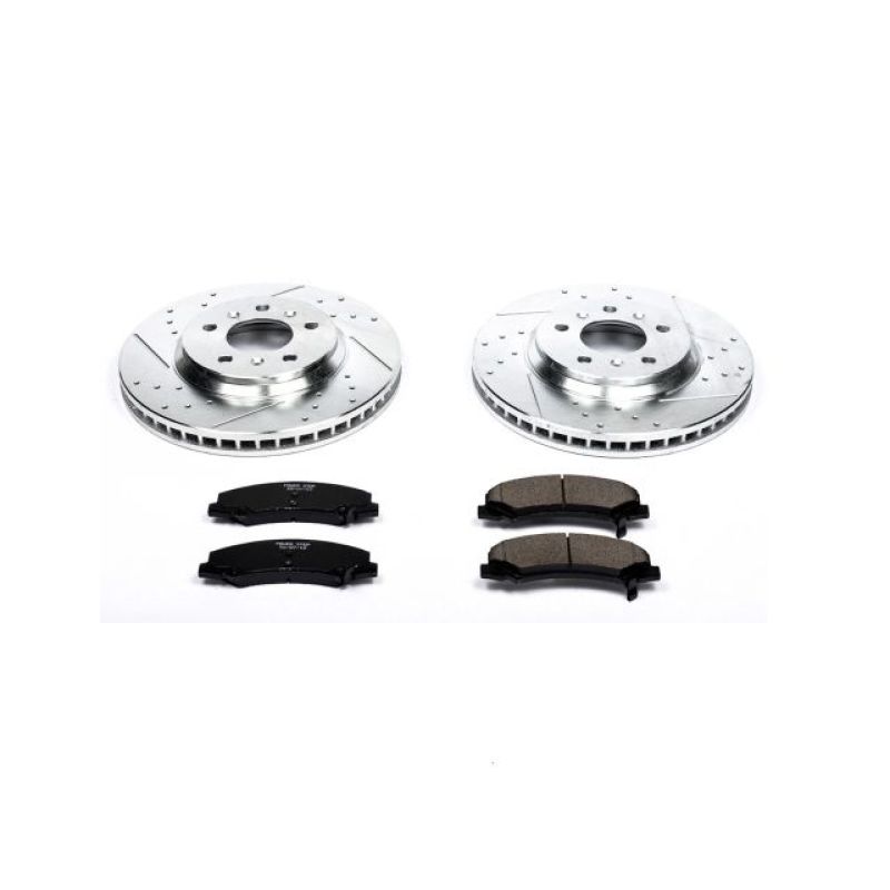 PowerStop K1437 fits Buick 06-11 Lucerne Front Z23 Evolution Sport Brake Kit