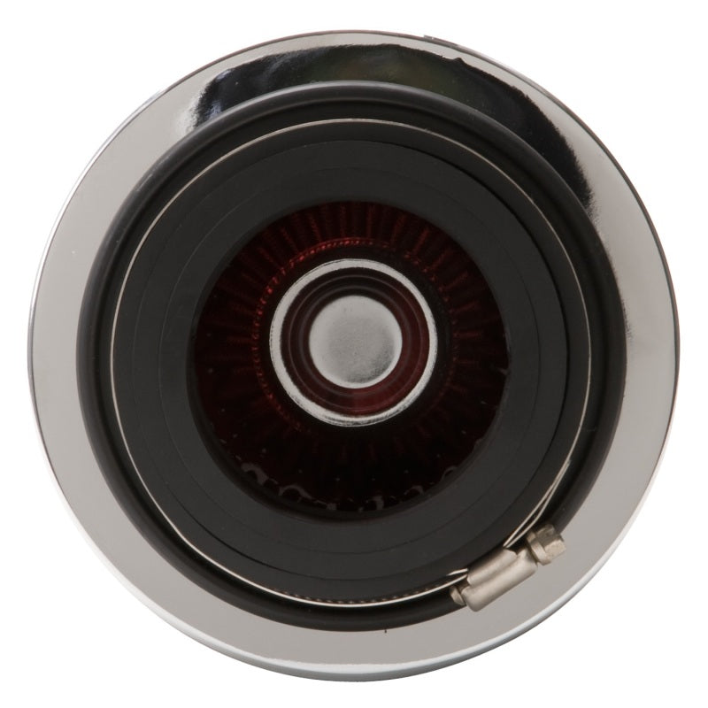 Edelbrock 43611 Air Filter Pro-Flo Series Conical 3 7In Tall Red/Chrome