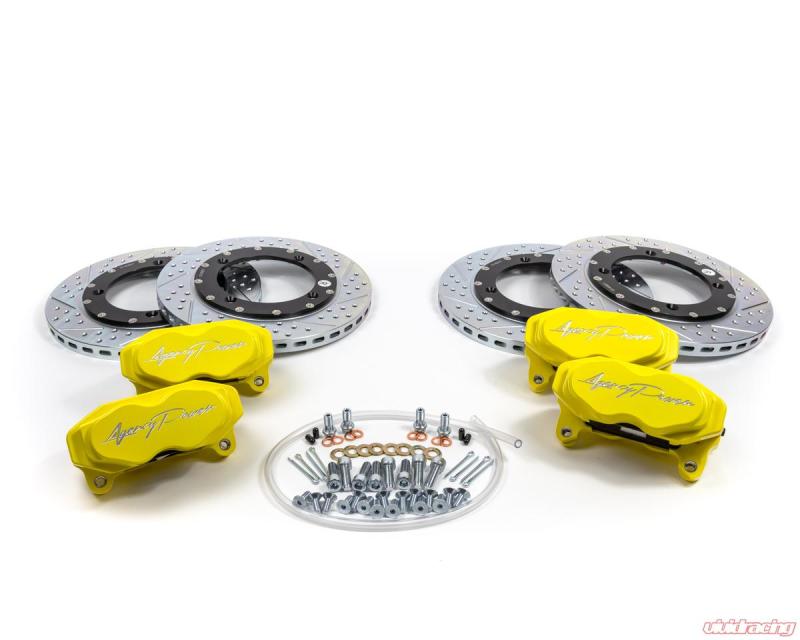 Agency Power AP-BRP-X3-460-YLW Big Brake Kit Front and Rear Yellow fits Can-Am 14-18 Maverick X3 Turbo