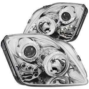 ANZO 121342 1997-2001 fits Honda Prelude Projector Headlights w/ Halo Chrome w/ LED
