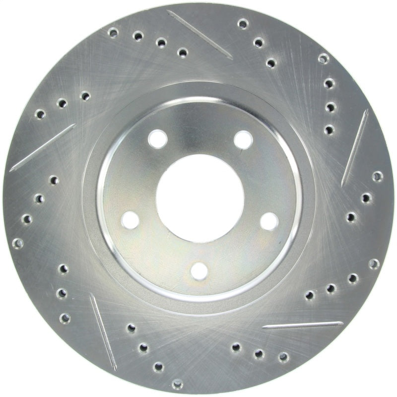 Stoptech 227.42080L Select Sport Select Sport fits Nissan Slotted and Drilled Left Front Rotor