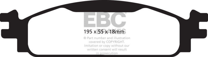 EBC DP21825 fits Ford 08-10 Flex 3.5 Greenstuff Front Brake Pads