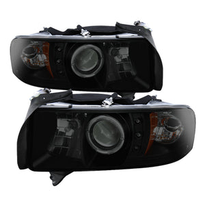Spyder 5078414 fits Dodge 94-01 Ram 1500 Sport Projector Headlights LED Halo LE