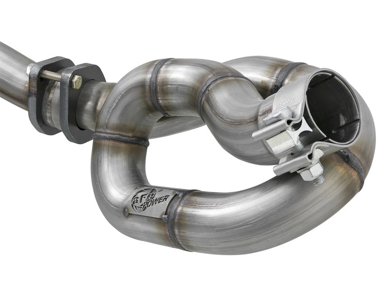 AFE 48-46207-PK Twisted Steel Y-Pipe w/ Loop Relocation Pipe 12-18 fits Jeep Wr