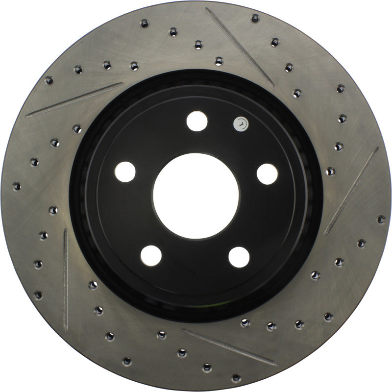 Stoptech 127.58008L 11-12 fits Dodge Durango Sport Drilled & Slotted Front Driver-Side Brake Rotor