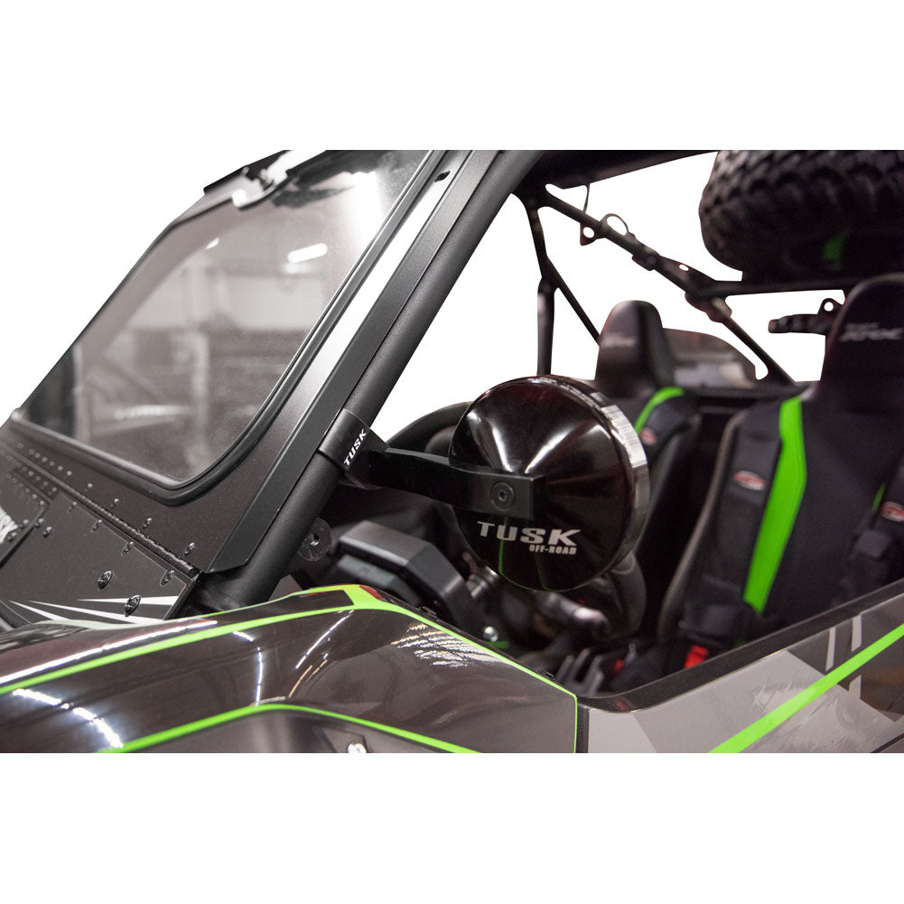 Tusk 2000490001 Alloy Mirror Kit with Low Profile UTV Roll Cage Clamp