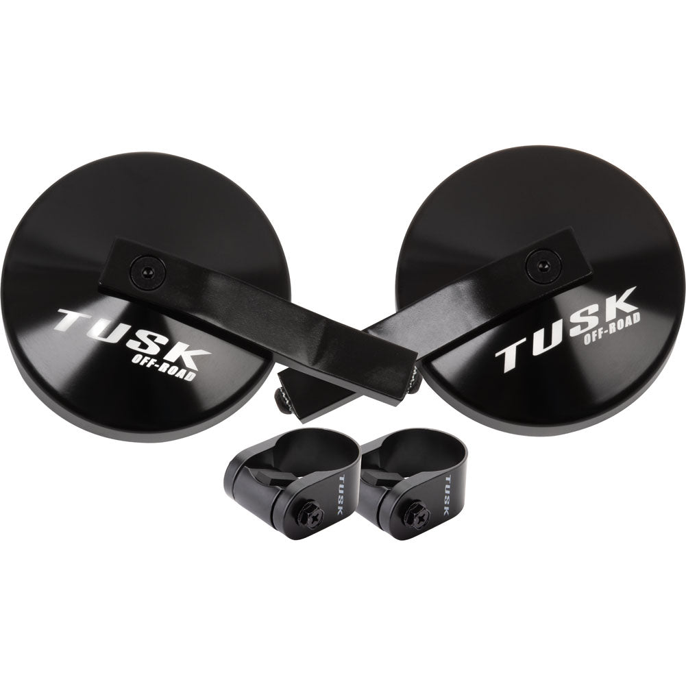 Tusk 2000490003 Alloy Mirror Kit with Low Profile UTV Roll Cage Clamp