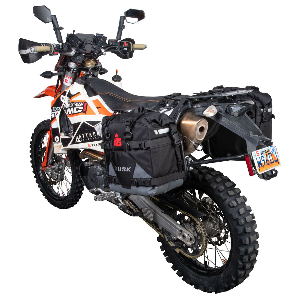 Tusk 2005800021 Pilot Pannier Bags  Black/Tan