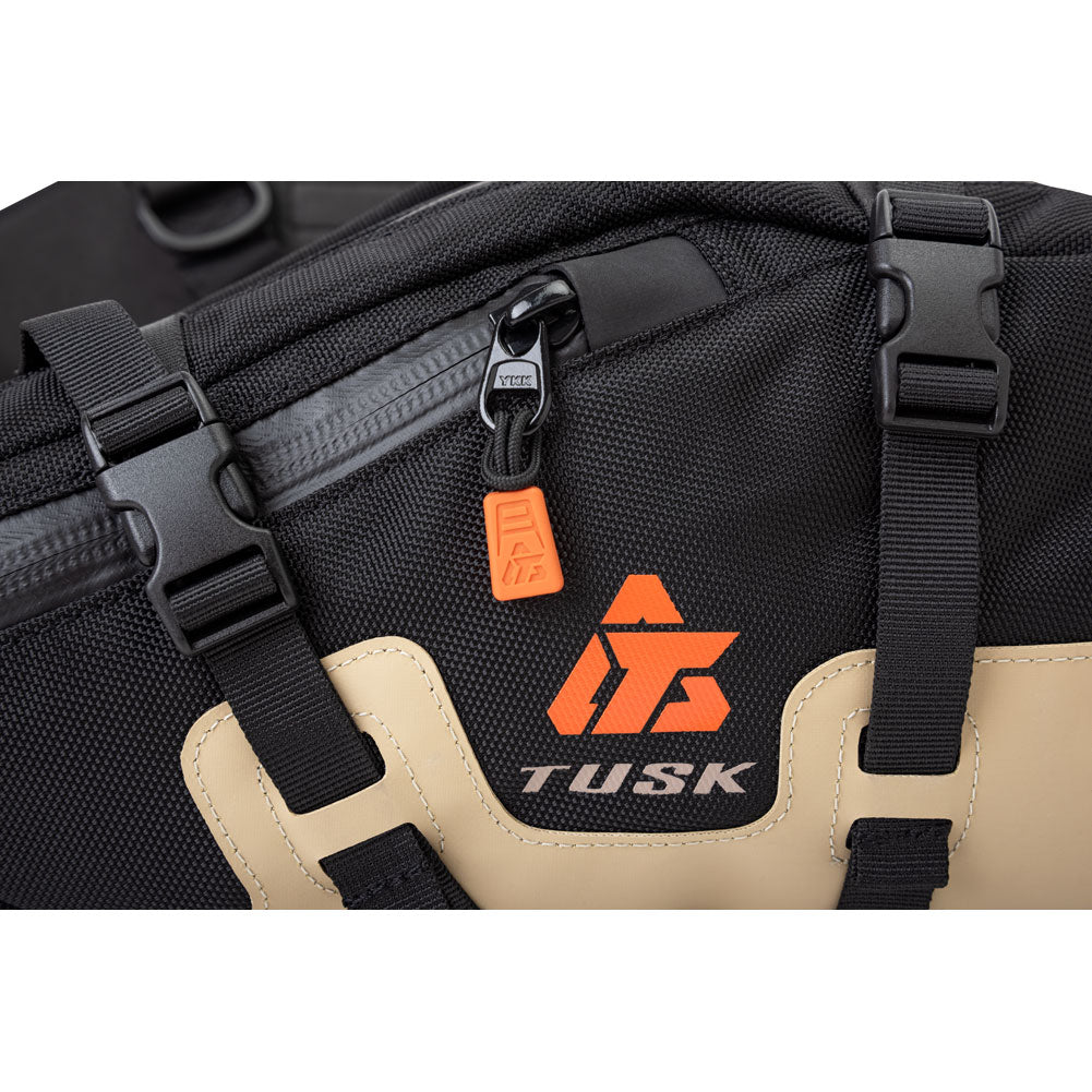 Tusk 2005820006 Traverse Pannier Bags X-Small Dry Duffel Black Tan