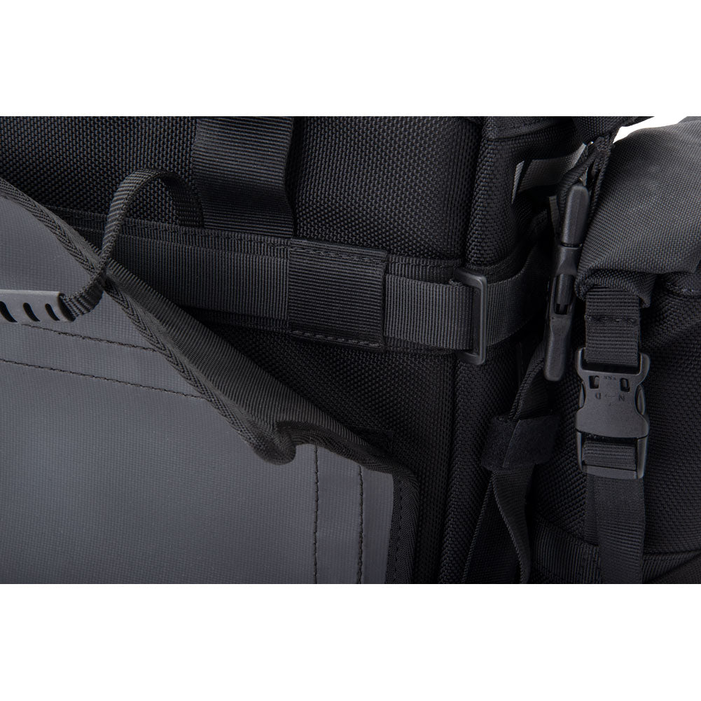 Tusk 2006110017 Pannier Racks with  Pilot Pannier Bags with Top Rack Black/Grey