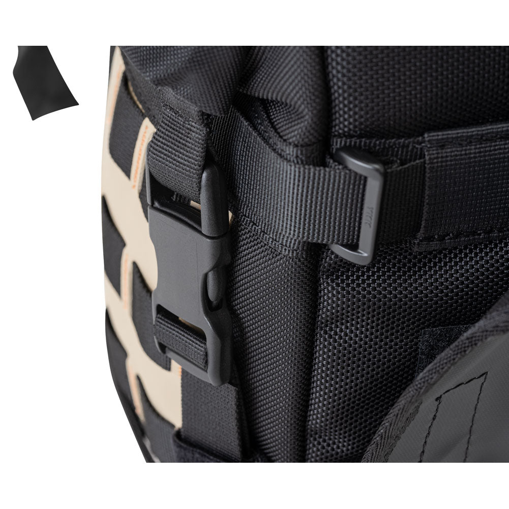 Tusk 2006110040 Pannier Racks with  Pilot Pannier Bags  Black/Tan