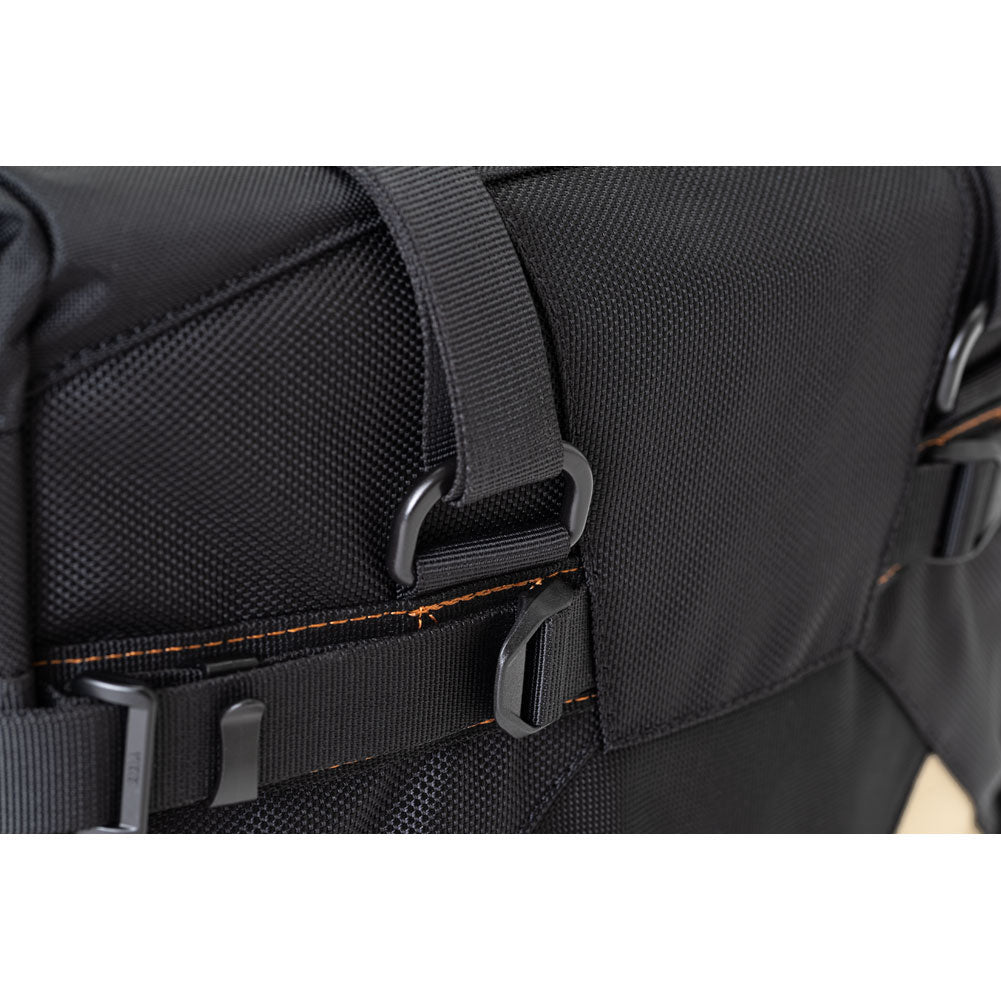 Tusk 2006110040 Pannier Racks with  Pilot Pannier Bags  Black/Tan