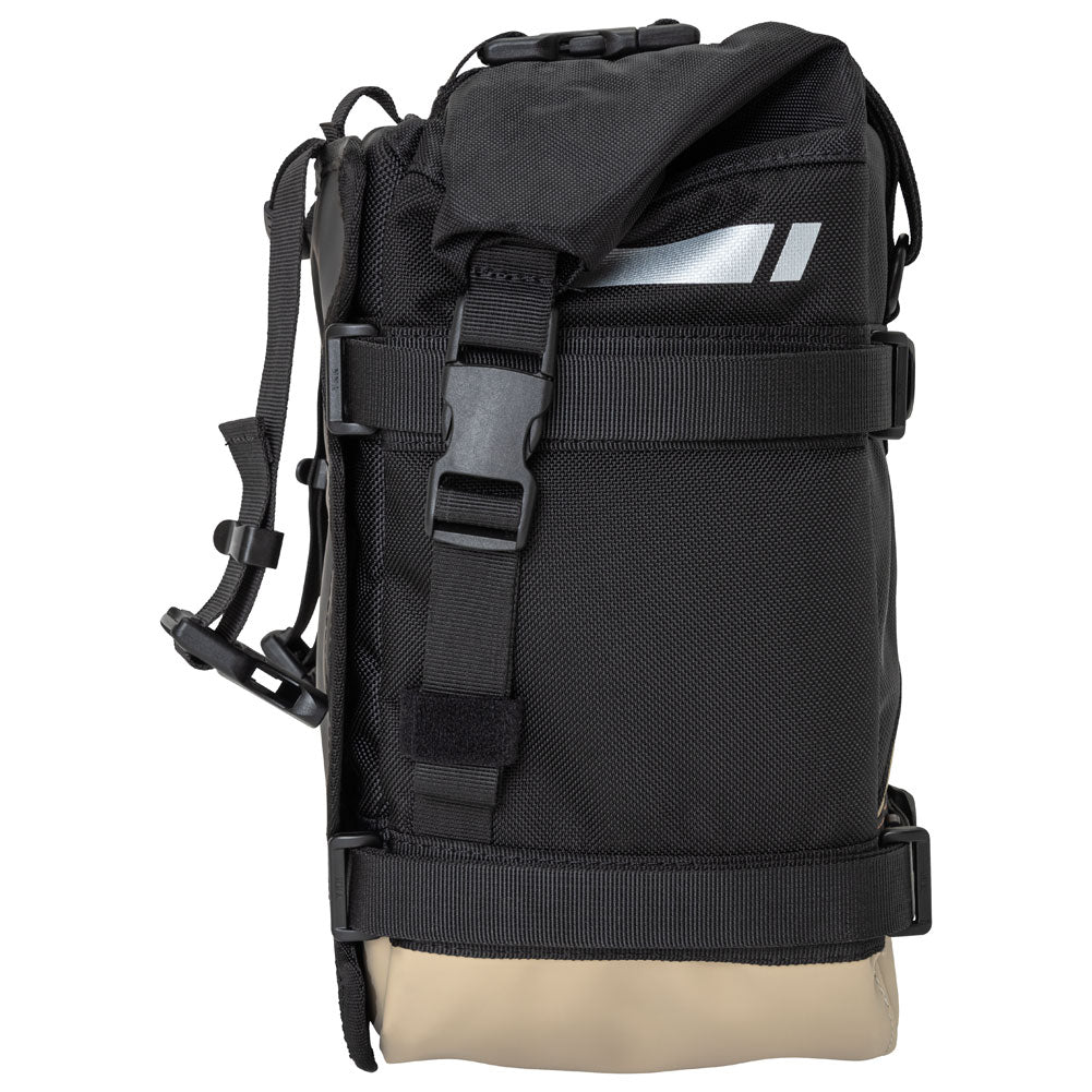 Tusk 2006110055 Pannier Racks with  Pilot Pannier Bags  Black/Tan