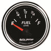 AutoMeter 1206 Designer Black II 52mm 240 Ohm Empty/33 Ohm Full Fuel Level Gauge