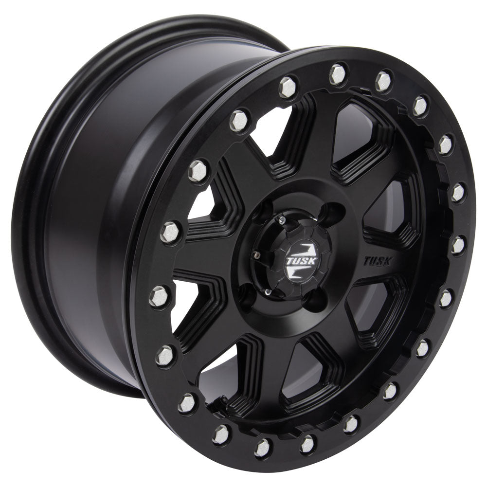 Tusk 2012070003 4/137  Uinta Beadlock Wheel 14x7 5.0 + 2.0 Matte Black