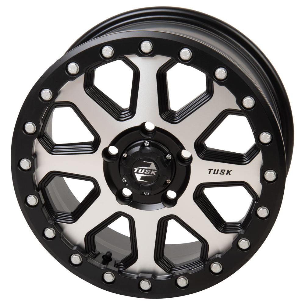 Tusk 2012070040 Uinta Beadlock Wheel 15x7 5/114.3 6+1 Machined/Black