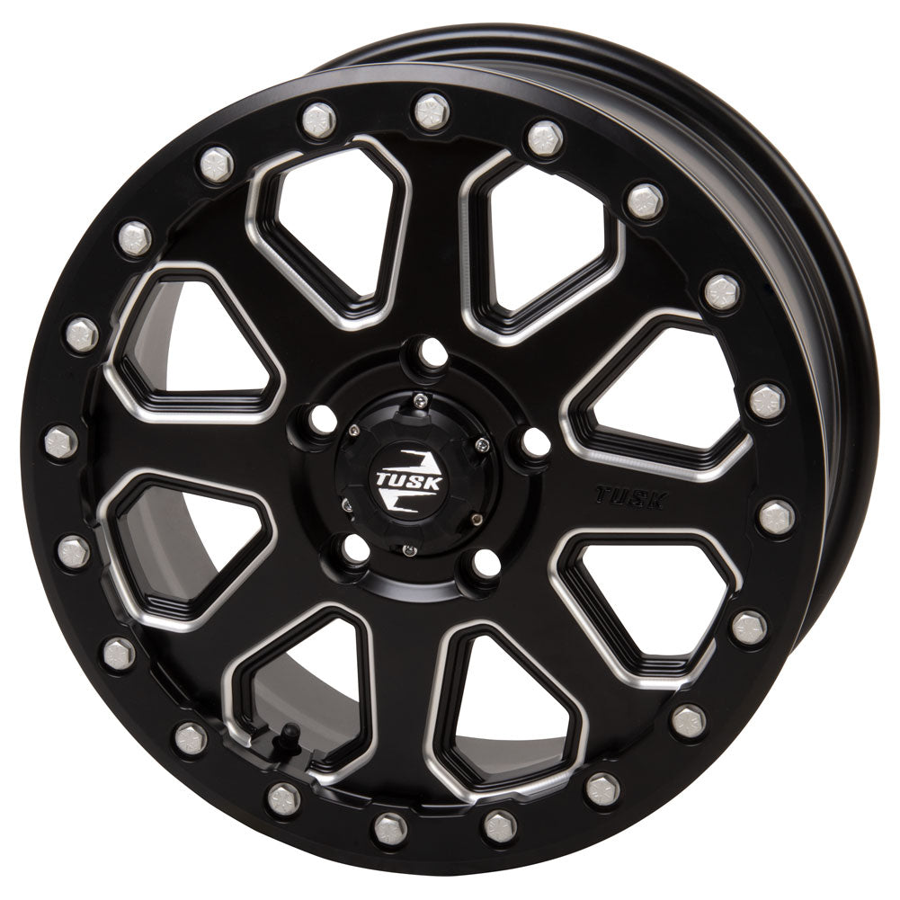Tusk 2012070042 Uinta Beadlock Wheel 15x7 5/114.3 6+1 Milled/Black
