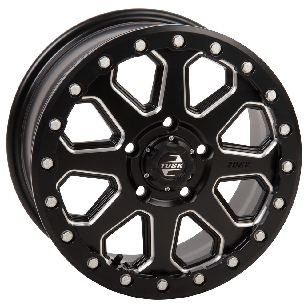 Tusk 2012070042 Uinta Beadlock Wheel 15x7 5/114.3 6+1 Milled/Black