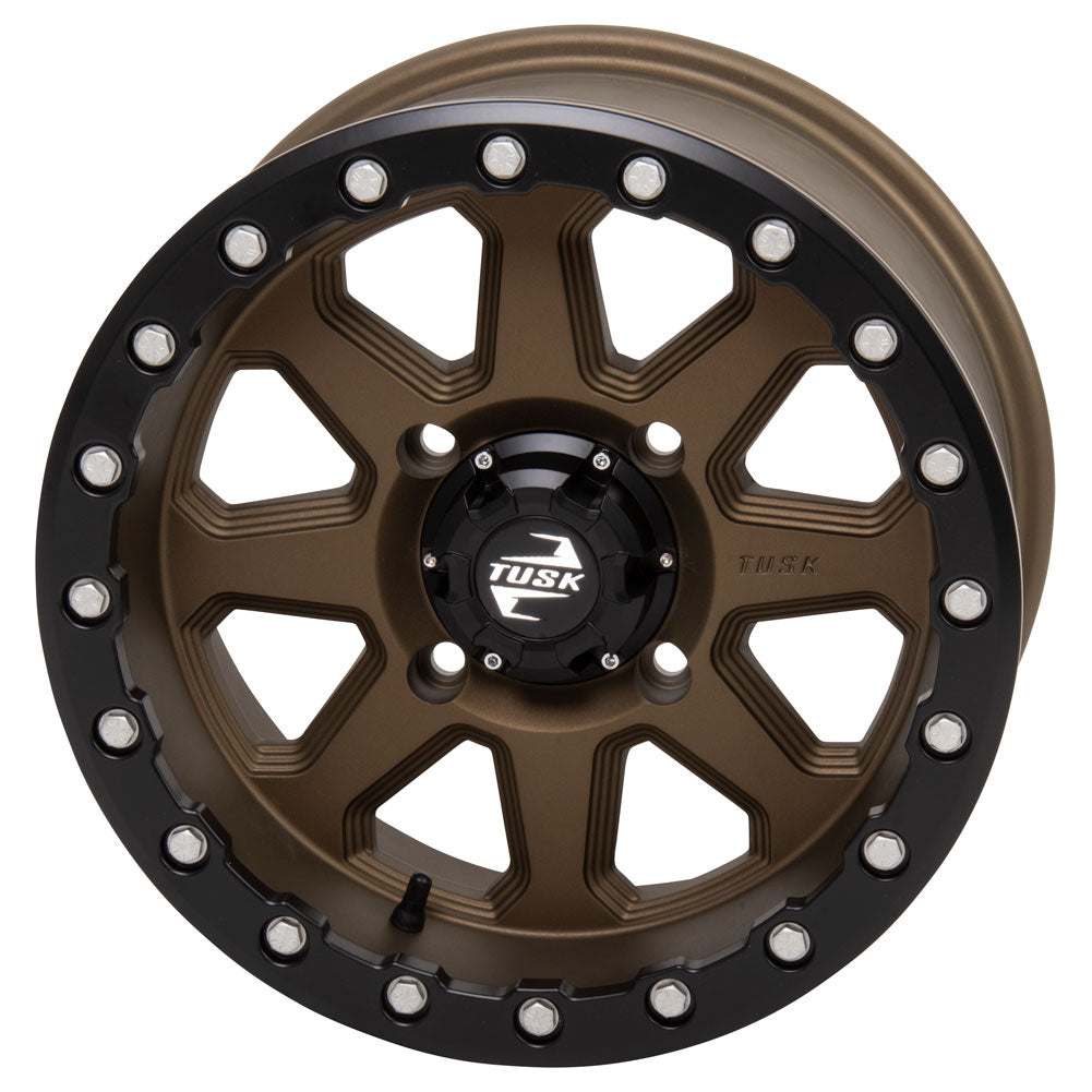 Tusk 2012070051 4/137  Uinta Beadlock Wheel 15x7 4.0 + 3.0 Bronze