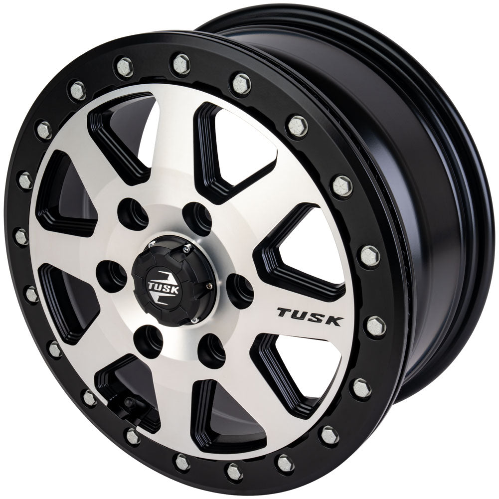 Tusk 2012070060 Uinta Beadlock Wheel 16x7 6/139.7 7+0 Machined/Black