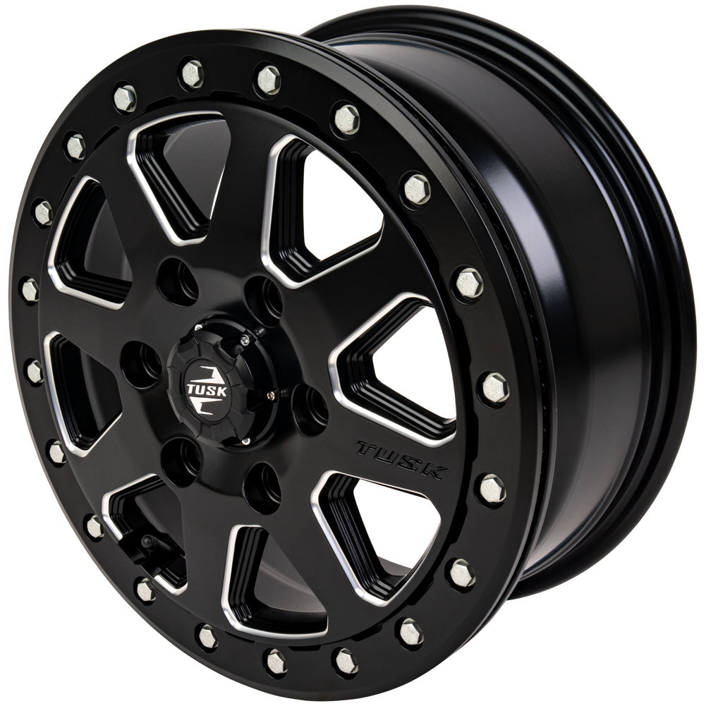 Tusk 2012070062 Uinta Beadlock Wheel 16x7 6/139.7 7+0 Milled/Black