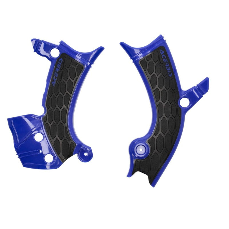 Acerbis 2981441034 23+ fits Yamaha YZ450F Frame Guards- X-Grip - Blue/Black