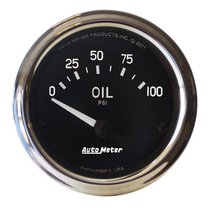 AutoMeter 201014 Autometer Cobra 2 1/16in 0-100 PSI Electric Oil Pressure Gauge