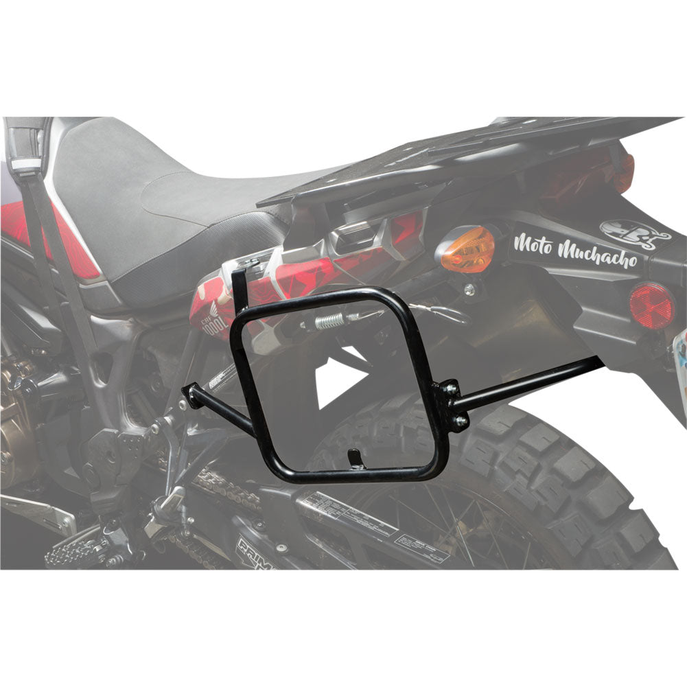 Tusk 2032160008 Pannier Racks w/Pilot Bags & Bottle Holders Black/Grey