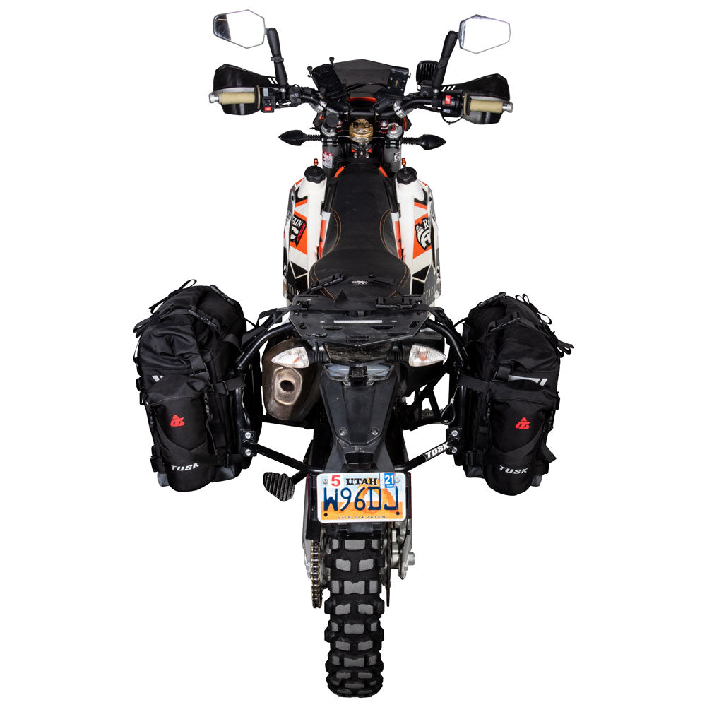 Tusk 2032160016 Pannier Racks Pilot Pannier Bags Bottle Holders Top Rack