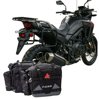 Tusk 2032160050 Pannier Racks Pilot Pannier Bags Bottle Holders Black Grey