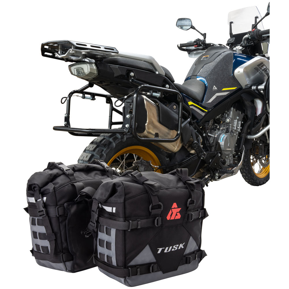 Tusk 2032160058 Pannier Racks Pilot Pannier Bags Bottle Holders Black Grey