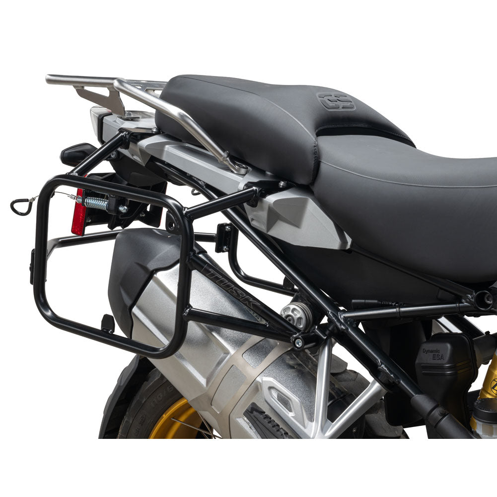Tusk 2032160061 Pannier Racks Pilot Pannier Bags Bottle Holders Black Tan
