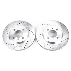 PowerStop fits BMW 318i Front Evolution Drilled & Slotted Rotors - Pair